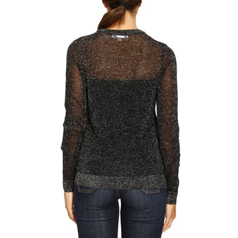 michael kors black cold shoulder sweater|michael kors sweaters outlet.